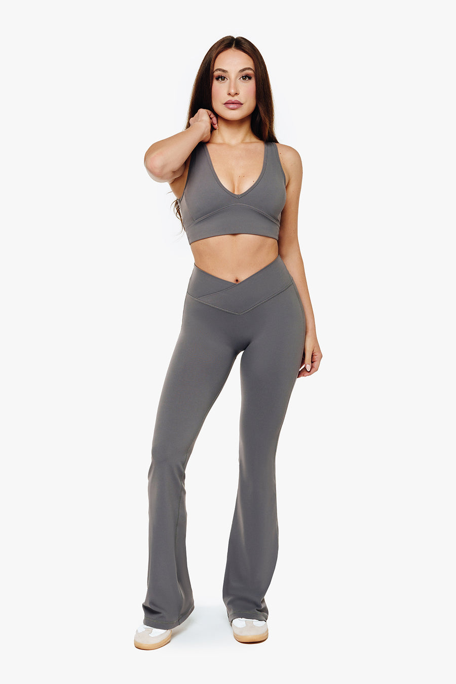 BRASSIÈRE CROSSED BACK SOFTLUXE - MOON GREY