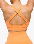 BRASSIERE CROSSED BACK SEAMLESS - APRICOT