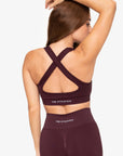 BRASSIERE CROSSED BACK SEAMLESS - CRANBERRY