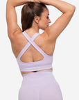 BRASSIERE CROSSED BACK SEAMLESS - LILAC
