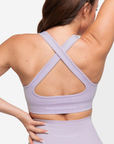 BRASSIERE CROSSED BACK SEAMLESS - LILAC