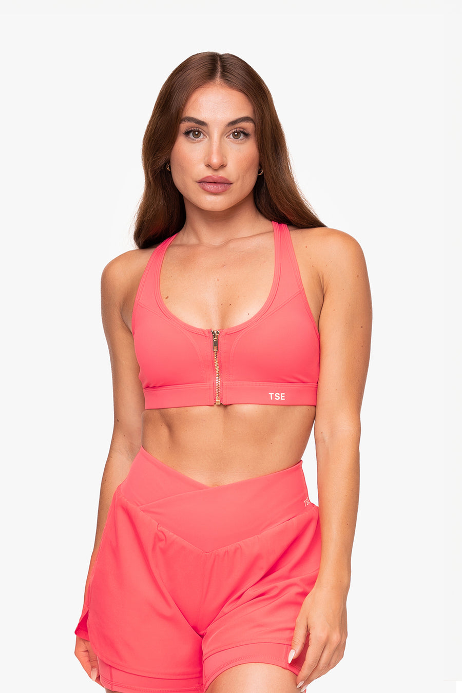 BRASSIERE ZIP TECH - PAPAYA