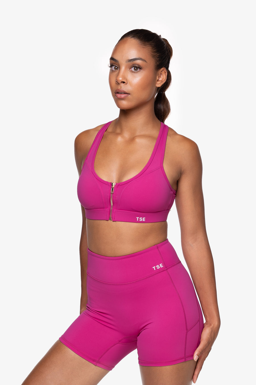 BRASSIÈRE ZIP TECH SMOOTH-FIT - RASPBERRY