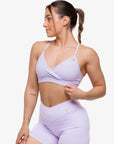 BRASSIERE CROSSED ADJUSTABLE - LILAC