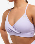 BRASSIERE CROSSED ADJUSTABLE - LILAC