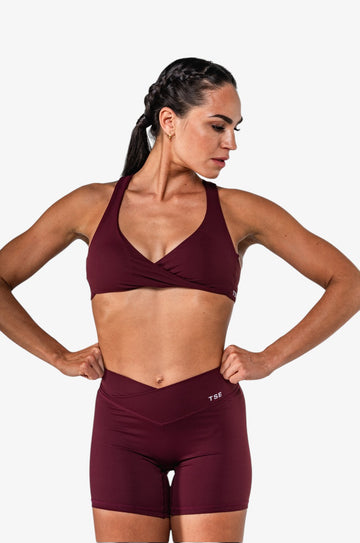 BRASSIERE TWIST STRONG BACK - RAISIN