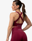 BRASSIÈRE CROSSED BACK SEAMLESS - LAVA