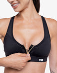 BRASSIÈRE ZIP TECH SMOOTH-FIT - BLACK