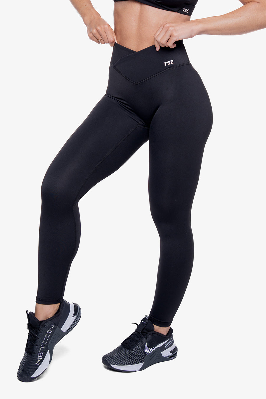 LEGGING CROSSED - BLACK