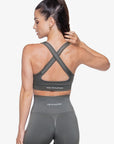 BRASSIÈRE CROSSED BACK SEAMLESS - GREY