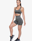 SHORT SCULPT HIGH RISE SEAMLESS - GREY