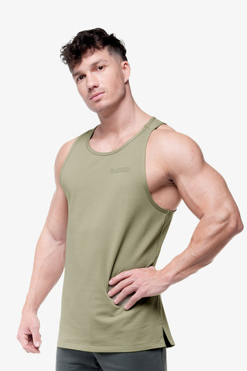 TANK ACTIVE TERRY - FROSTY GREEN