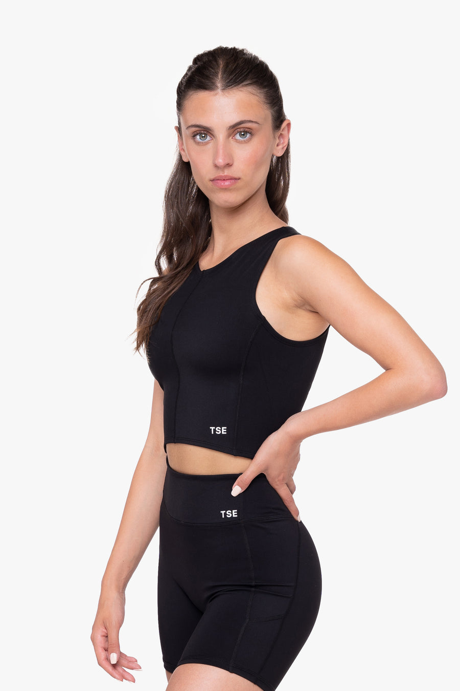 DÉBARDEUR POWER CROP SMOOTH-FIT - BLACK