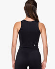 DÉBARDEUR POWER CROP SMOOTH-FIT - BLACK