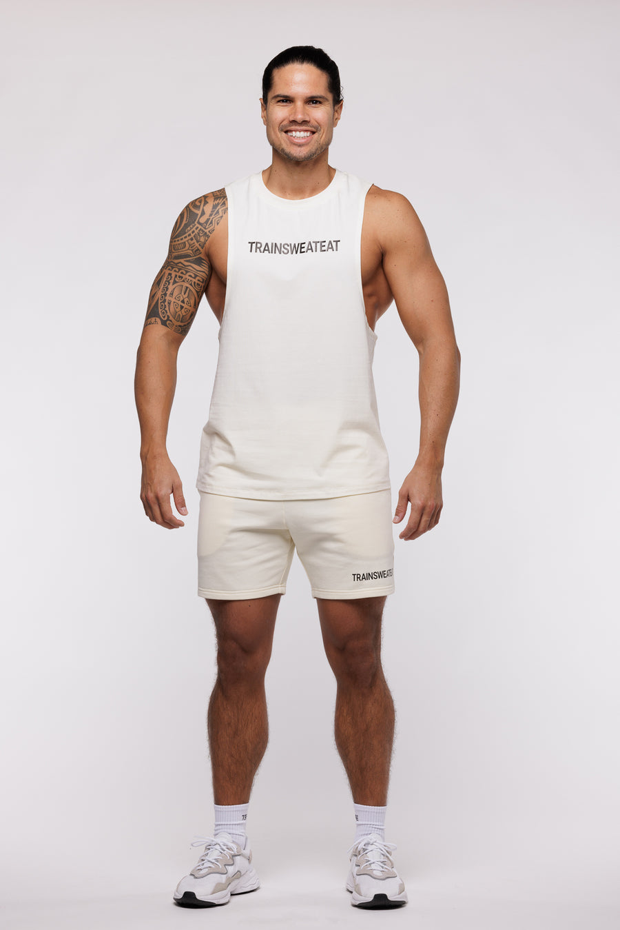 SWEATSHORT ESSENTIEL - CRÈME