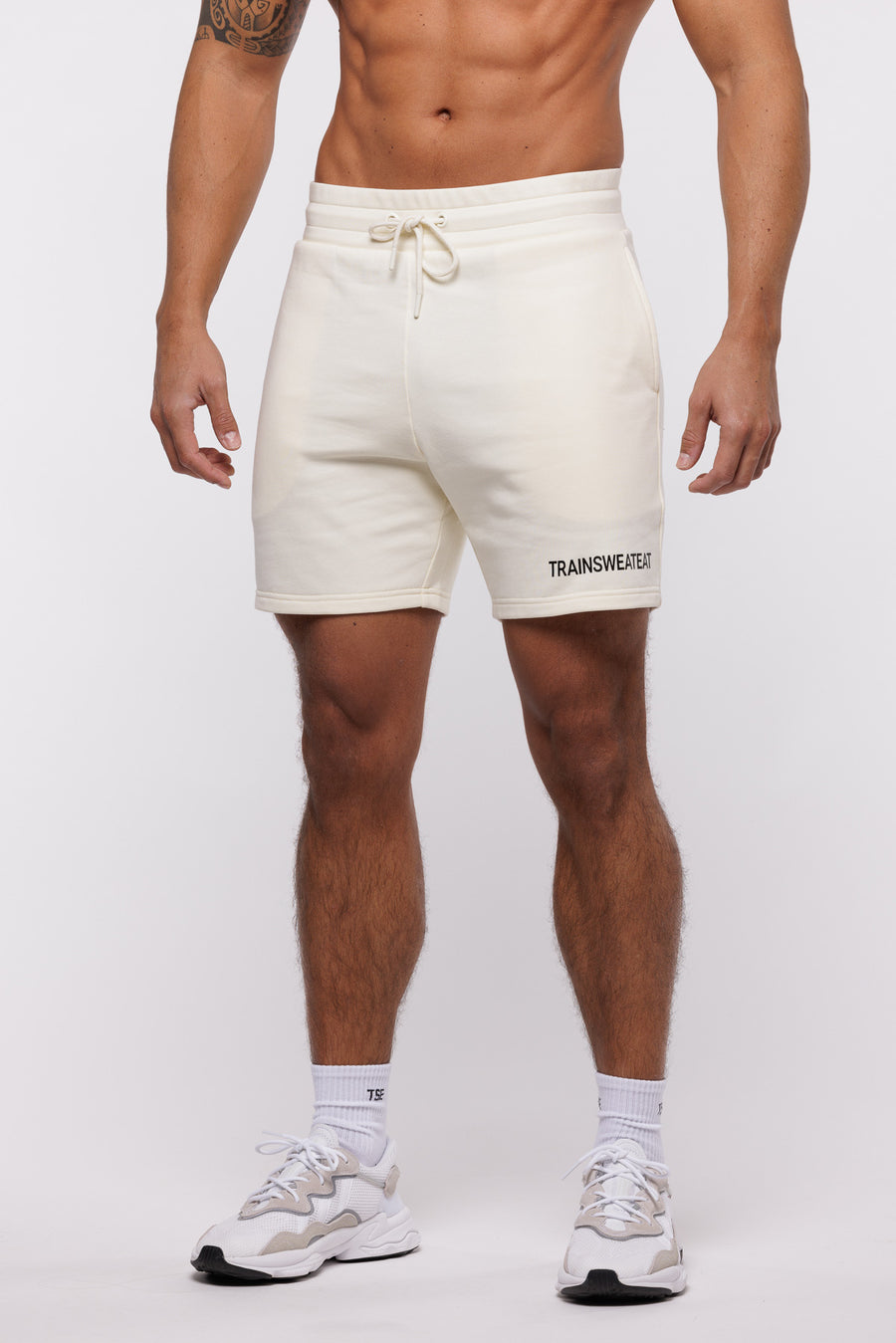 SWEATSHORT ESSENTIEL - CRÈME