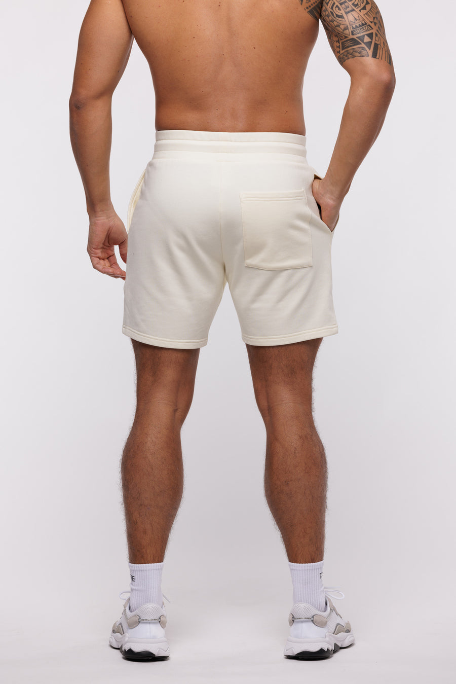 SWEATSHORT ESSENTIEL - CRÈME