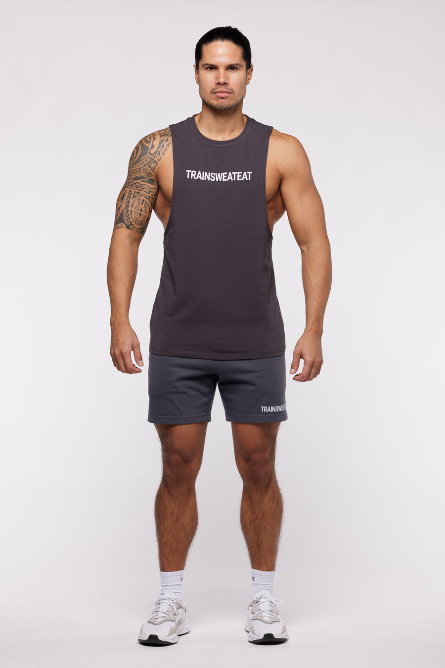 SWEATSHORT ESSENTIEL - ANTHRACITE