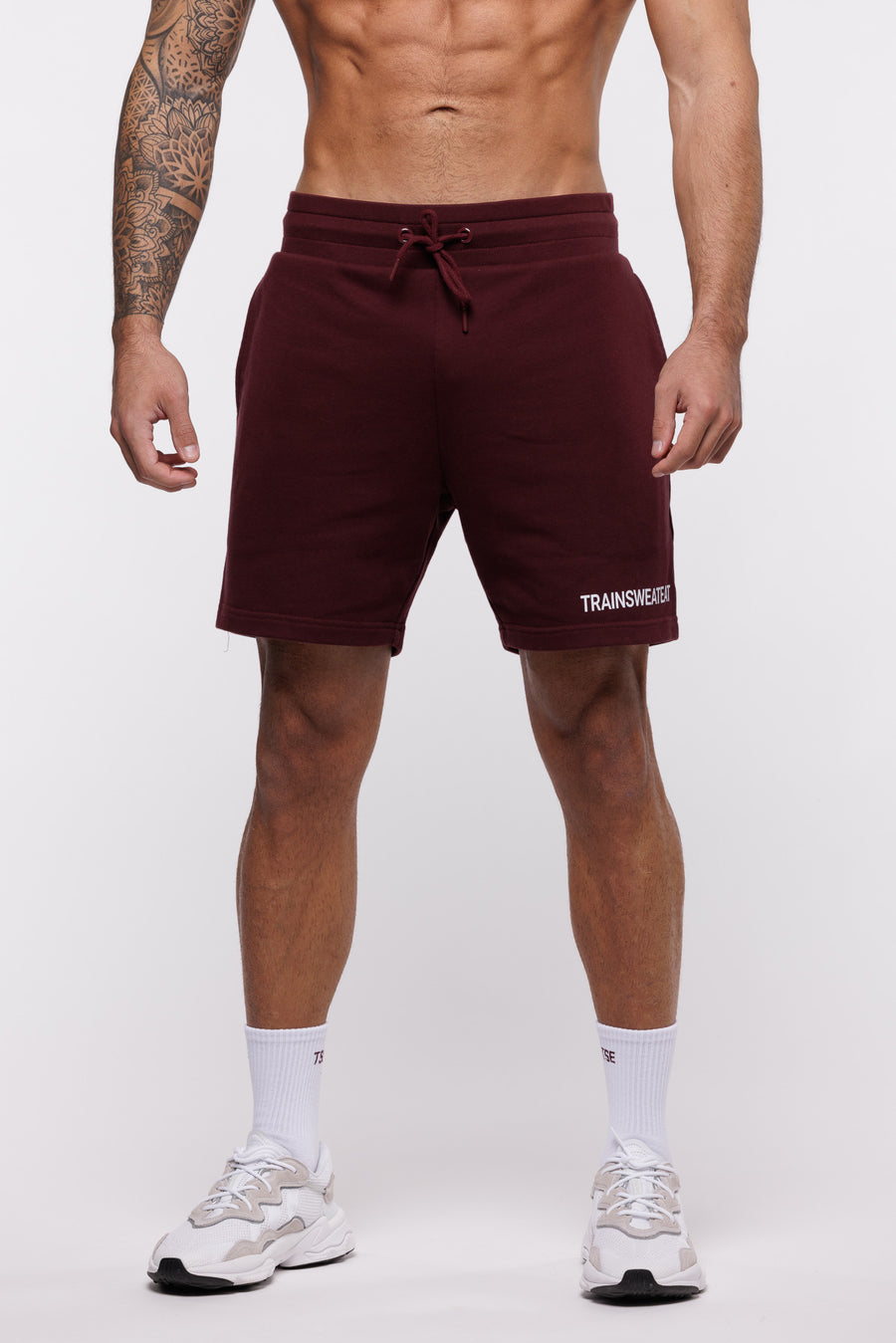 SWEATSHORT ESSENTIEL - RAISIN