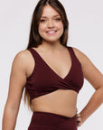 BRASSIERE TWIST - RAISIN -