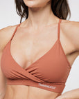 BRASSIERE CROSSED - CARAMEL