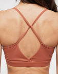 BRASSIERE CROSSED - CARAMEL