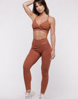 BRASSIERE CROSSED - CARAMEL