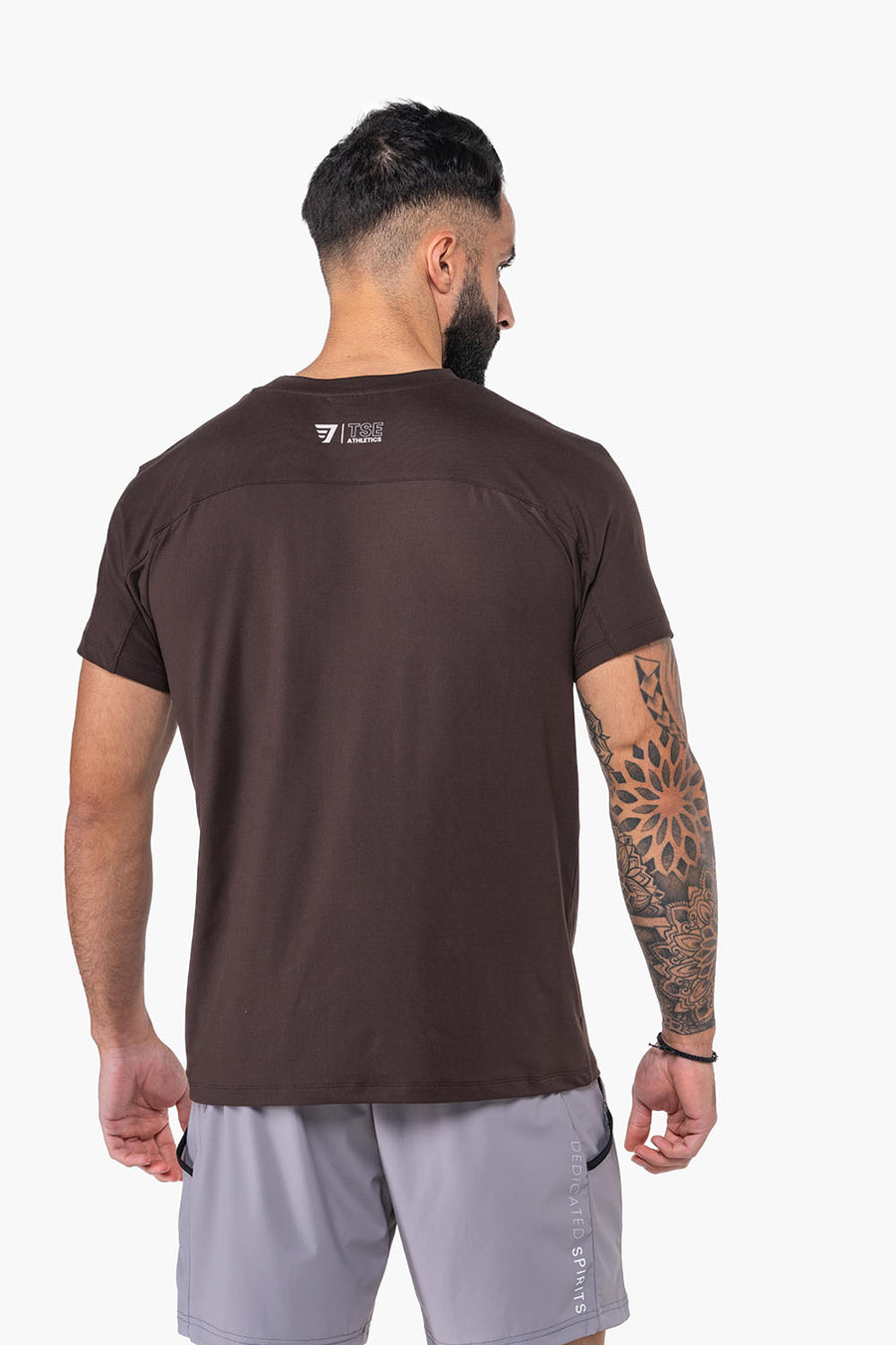 T-SHIRT RAGLAN PERFORMANCE - COFFEE