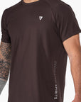 T-SHIRT RAGLAN PERFORMANCE - COFFEE