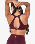 BRASSIERE TWIST STRONG BACK - RAISIN