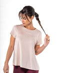 T-SHIRT RELAXED MESH - NUDE