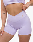 SHORT CROSSED POCKET - LILAC