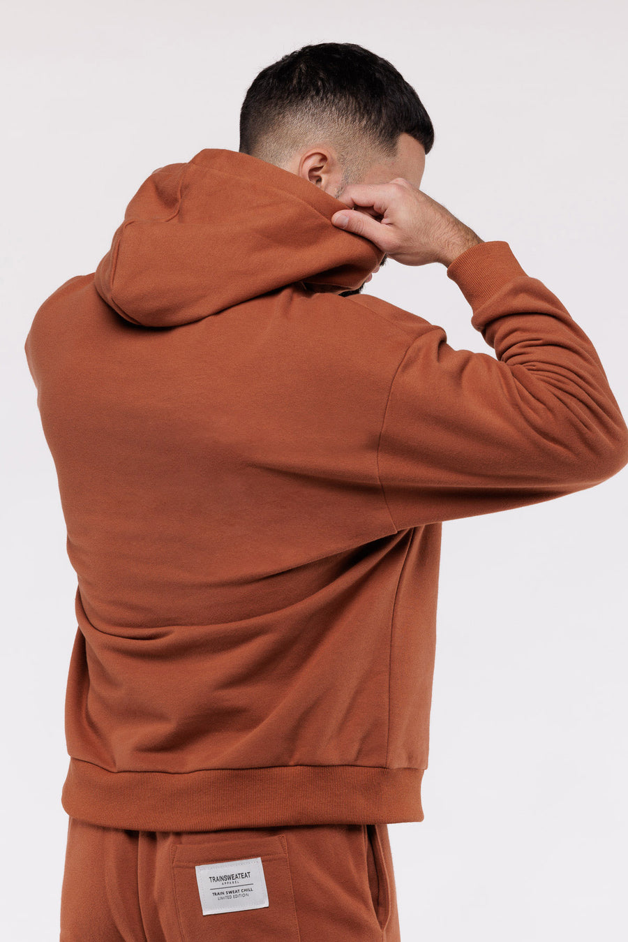 HOODIE LOOSE VARSITY H - CARAMEL