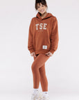 HOODIE LOOSE VARSITY - CARAMEL