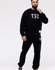 SWEATSHIRT LOOSE VARSITY H - NOIR