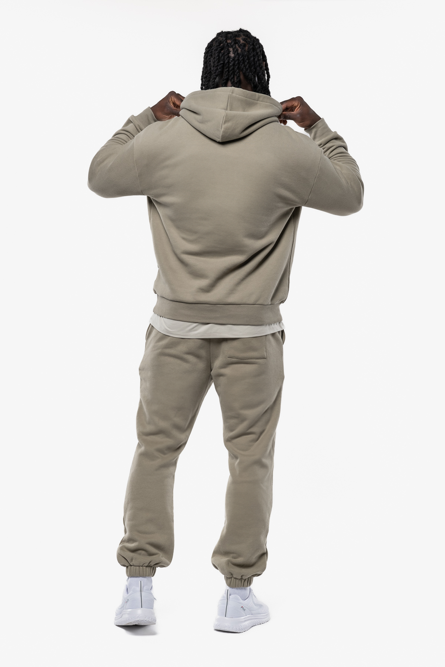 HOODIE LOOSE MINIMAL - MIST