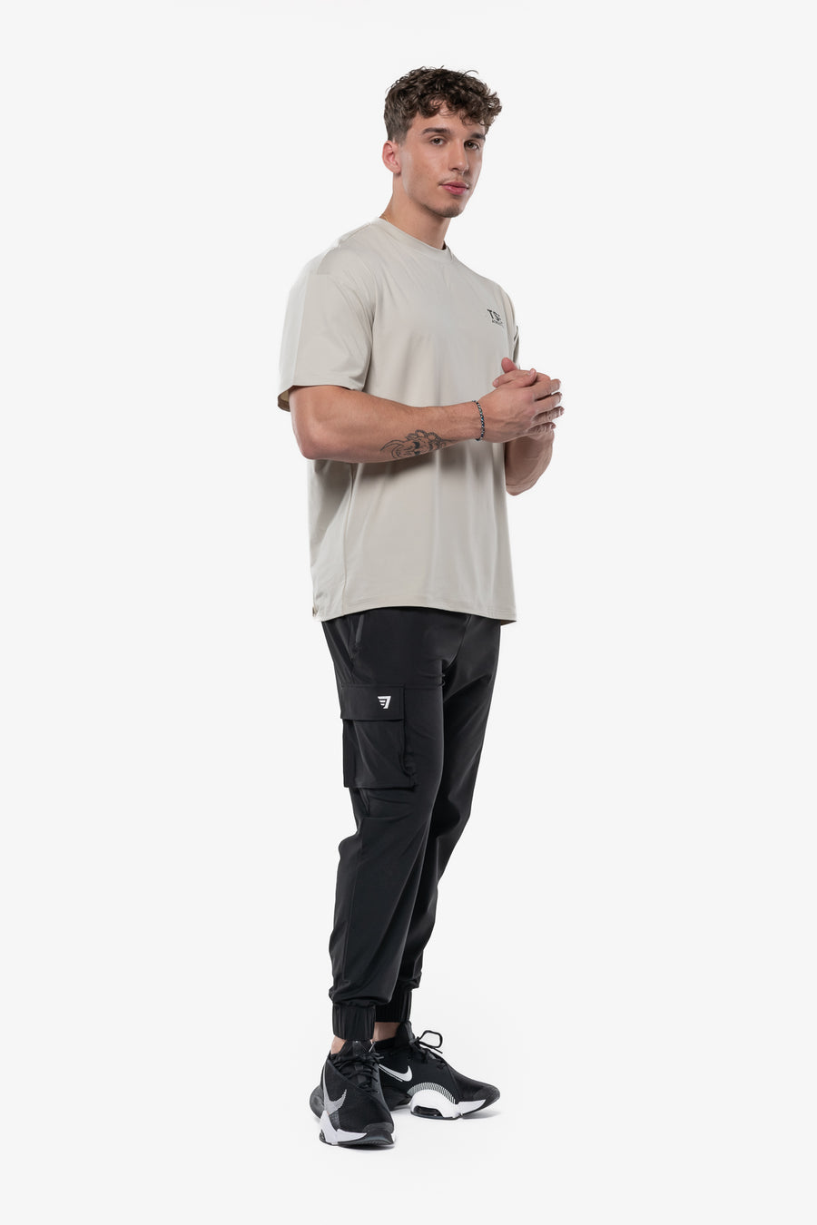 T-SHIRT OVERSIZE PERFORMANCE - BONE