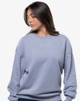 SWEAT MINIMAL OVERSIZED MANCHES LONGUES - DUSTY BLUE