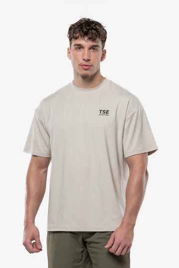 T-SHIRT OVERSIZE PERFORMANCE - BONE