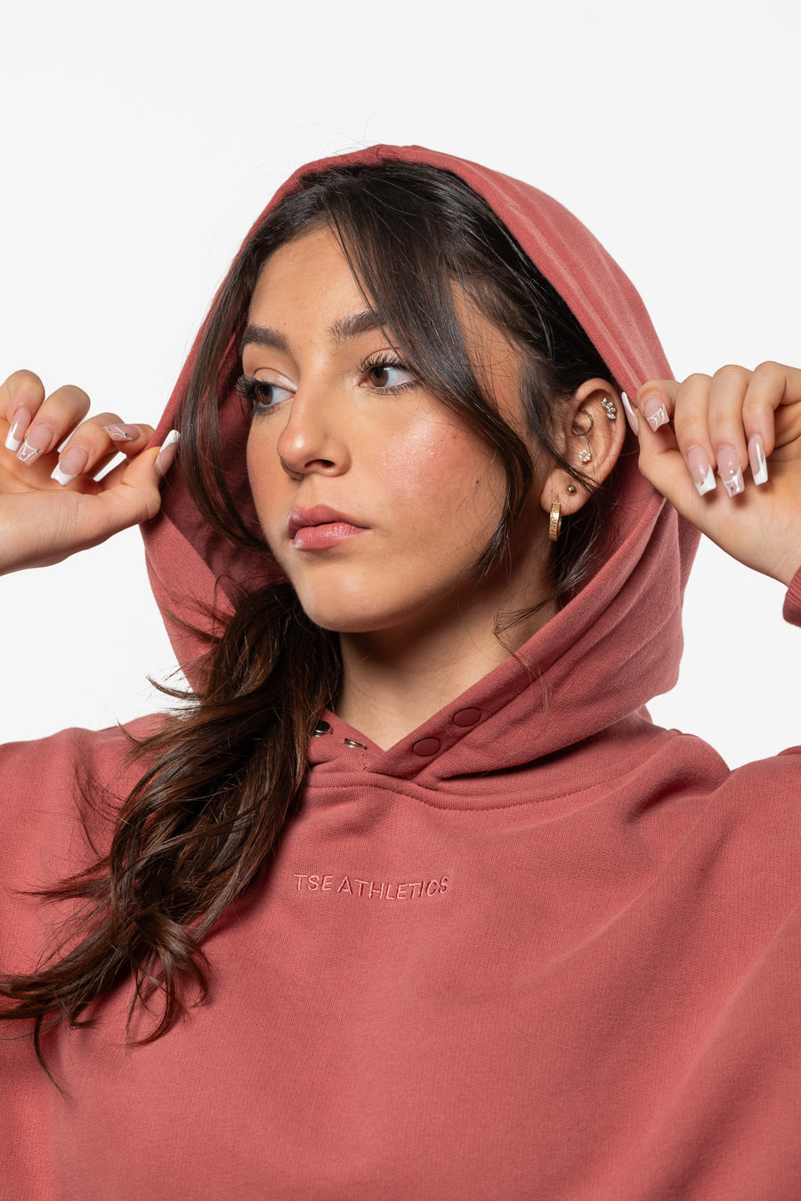 HOODIE LOOSE MINIMAL - TERRACOTTA