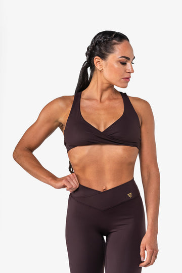 BRASSIERE TWIST STRONG BACK - CHOCOLATE