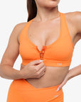 BRASSIERE ZIP TECH - APRICOT