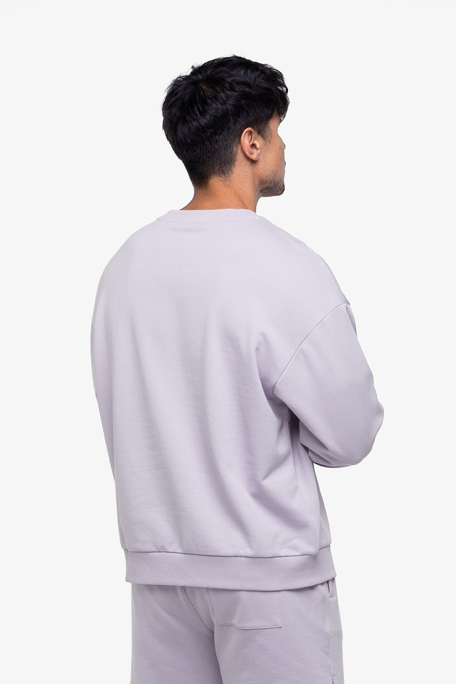 SWEATSHIRT LOOSE MINIMAL - LILAC