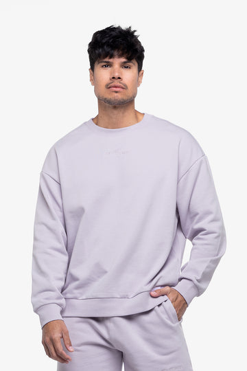 SWEATSHIRT LOOSE MINIMAL - LILAC