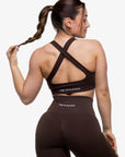 BRASSIÈRE CROSSED BACK SEAMLESS - WOOD