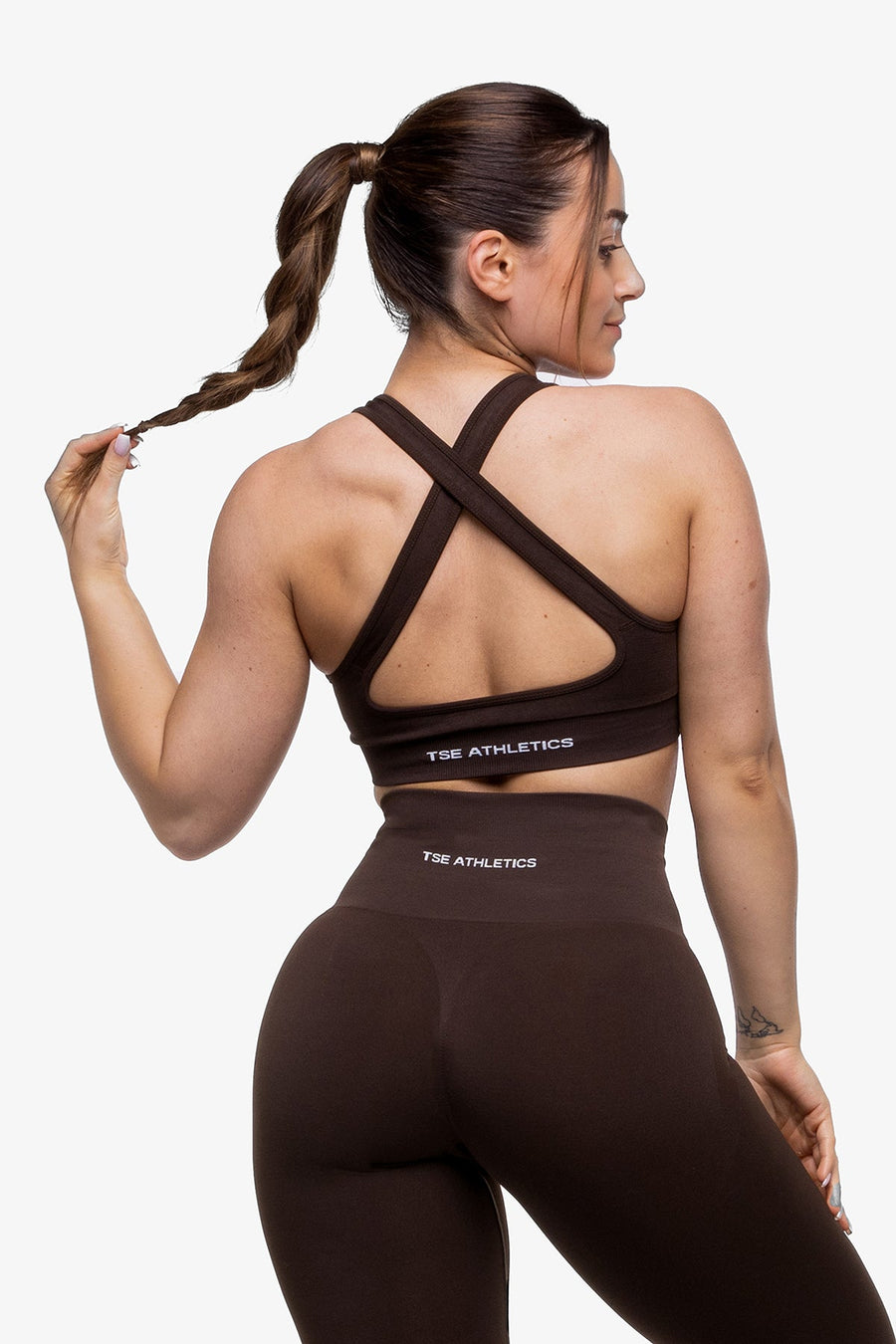 BRASSIÈRE CROSSED BACK SEAMLESS - WOOD