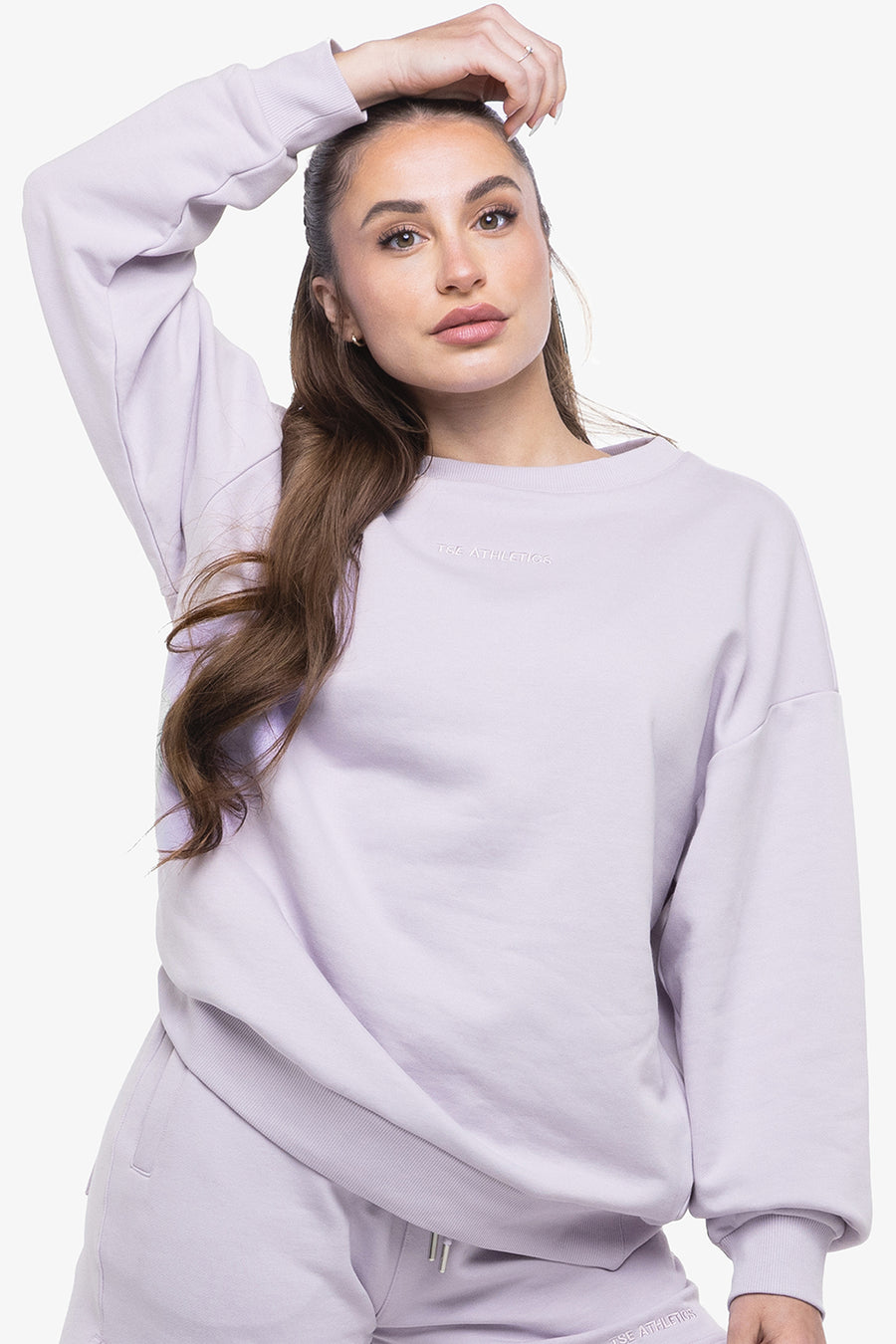 SWEATSHIRT LOOSE MINIMAL - LILAC