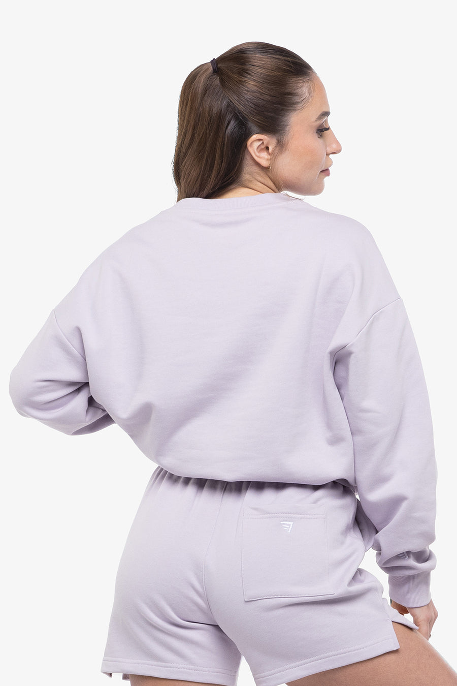 SWEATSHIRT LOOSE MINIMAL - LILAC