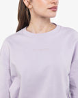 SWEAT MINIMAL OVERSIZED MANCHES LONGUES - LILAC