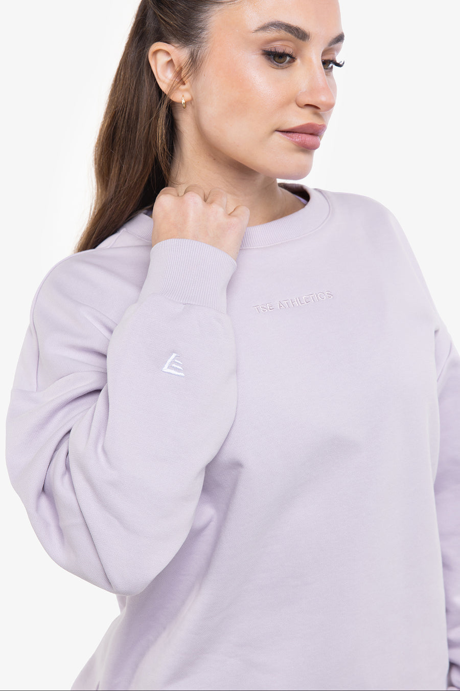 SWEATSHIRT LOOSE MINIMAL - LILAC